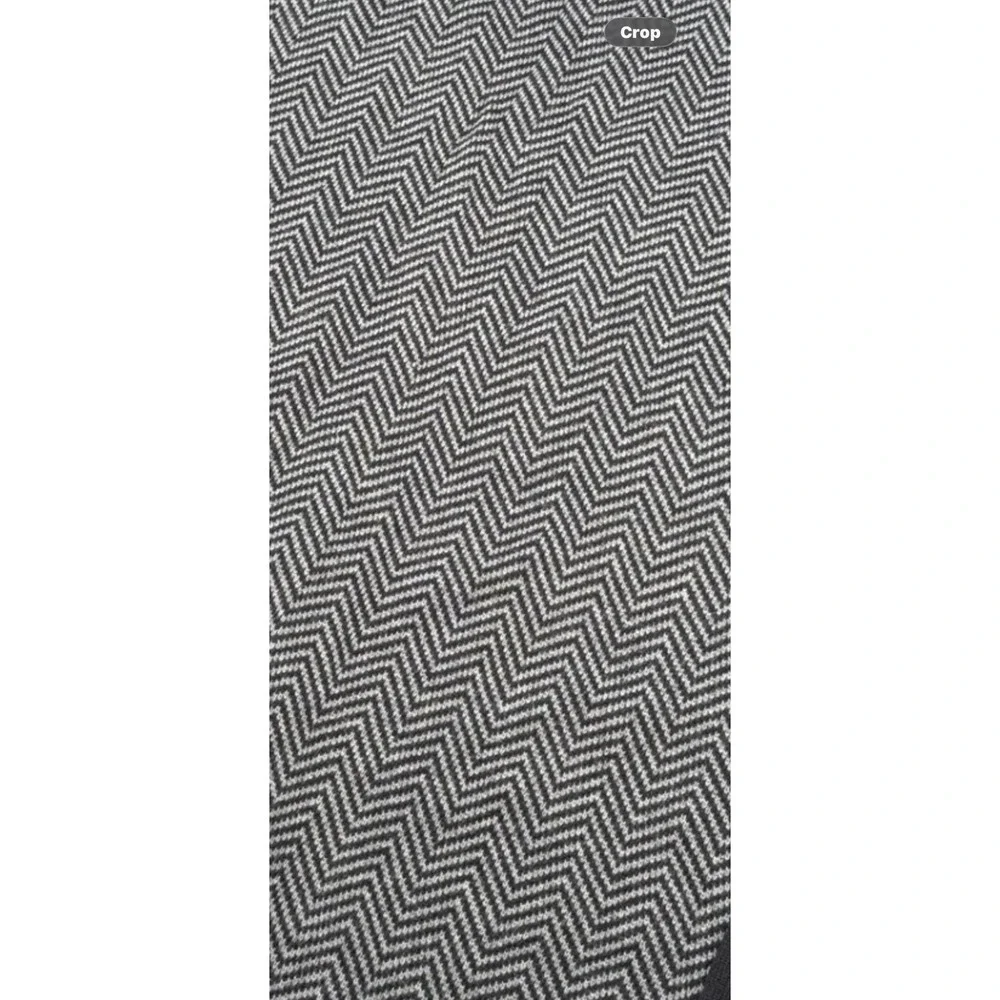 AXIST Men's XL Crew Neck Long Sleeve Sweater Y2K Herringbone Knit Black‎ Gray